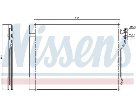 Condenseur, climatisation 940370 Nissens, Image 2
