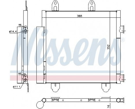 Condenseur, climatisation 940522 Nissens, Image 6