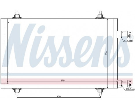 Condenseur, climatisation 94758 Nissens, Image 2