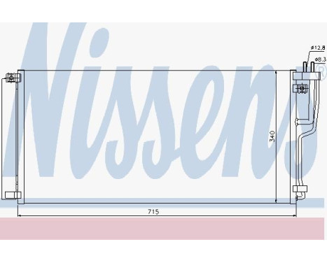 Condenseur, climatisation 94896 Nissens, Image 2
