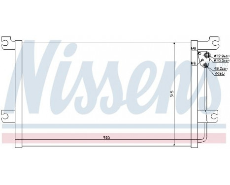 Condenseur, climatisation 94900 Nissens, Image 2