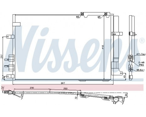 Condenseur, climatisation 94914 Nissens, Image 2