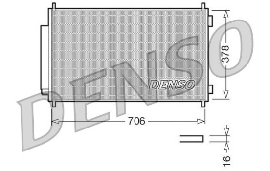 Condenseur, climatisation DCN40002 Denso