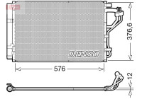 Condenseur, climatisation DCN41010 Denso