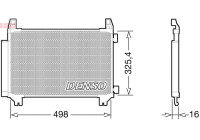 Condenseur, climatisation DCN50028 Denso