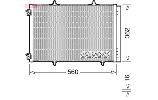 Condenseur, climatiseur DCN07061 Denso