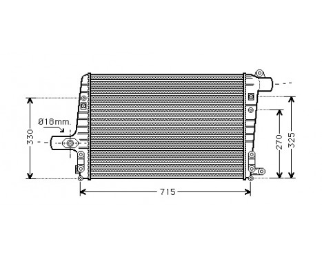 Intercooler, échangeur 03004136 International Radiators, Image 2