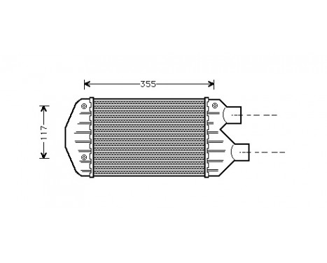 Intercooler, échangeur 17004267 International Radiators, Image 2