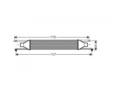 Intercooler, échangeur 17004319 International Radiators, Image 2