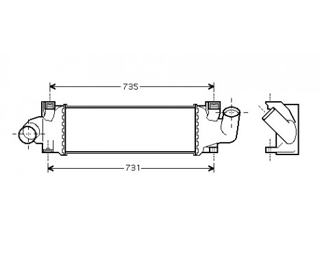 Intercooler, échangeur 18004366 International Radiators, Image 2