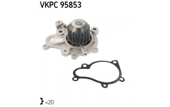 Pompe à eau VKPC 95853 SKF