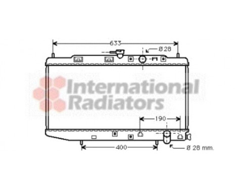 Radiateur, refroidissement du moteur 25002044 International Radiators, Image 2