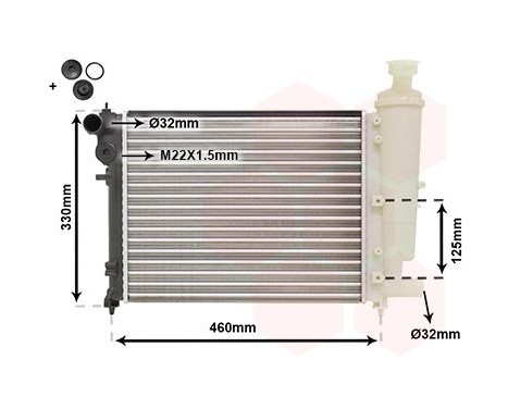 Radiateur, refroidissement du moteur 40002012 International Radiators Plus, Image 2