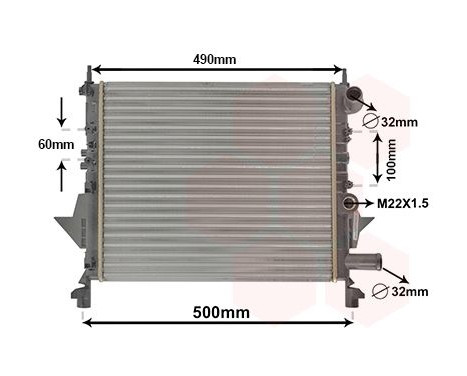 Radiateur, refroidissement du moteur 43002206 International Radiators, Image 2