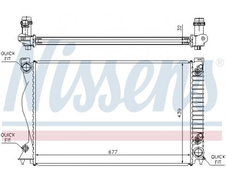 Radiateur, refroidissement du moteur 60236A Nissens, Image 2