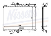 Radiateur, refroidissement du moteur 61295A Nissens