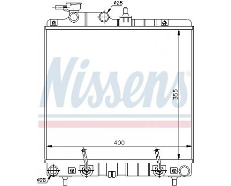 Radiateur, refroidissement du moteur 67016A Nissens, Image 2