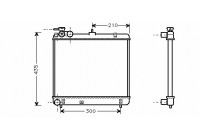 Radiateur, refroidissement du moteur 82002051 International Radiators