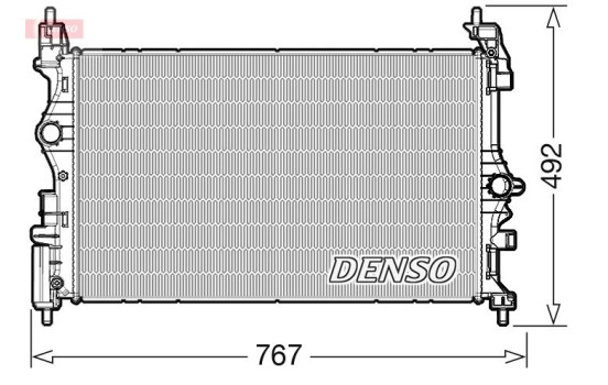 Radiateur, refroidissement du moteur DRM20019 Denso