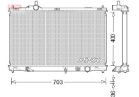 Radiateur, refroidissement du moteur DRM50095 Denso