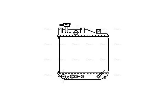Radiateur, refroidissement du moteur DU2012 Ava Quality Cooling