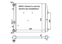 Radiateur, refroidissement du moteur Economy Class