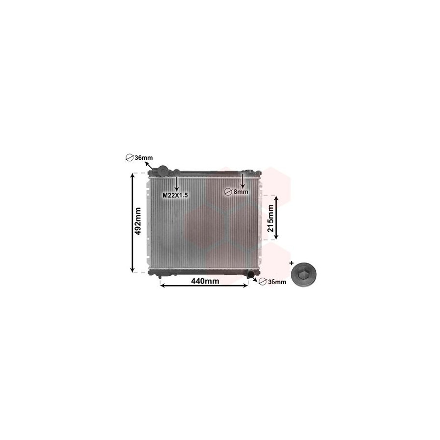 Radiateur, refroidissement du moteur *** IR PLUS *** 52002039