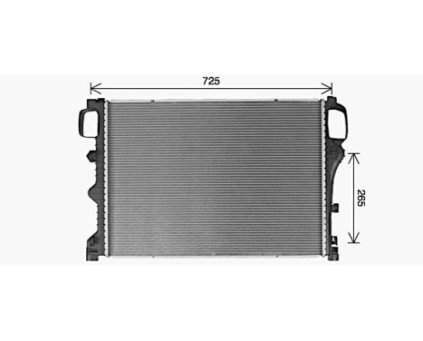 Radiateur, refroidissement du moteur MS2776 Ava Quality Cooling, Image 2