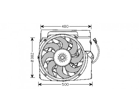 Ventilateur, condenseur de climatisation 0640751 International Radiators, Image 2