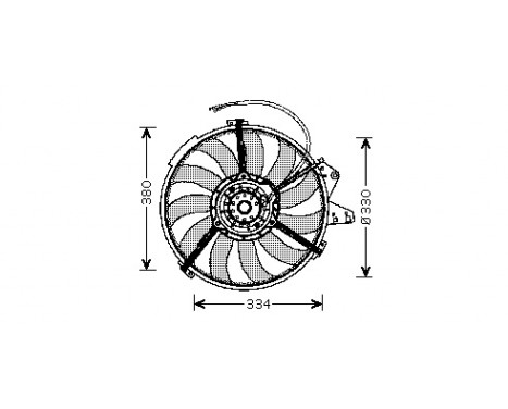Ventilateur, refroidissement du moteur 0302746 International Radiators, Image 2