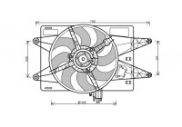Ventilateur, refroidissement du moteur 1636748 International Radiators