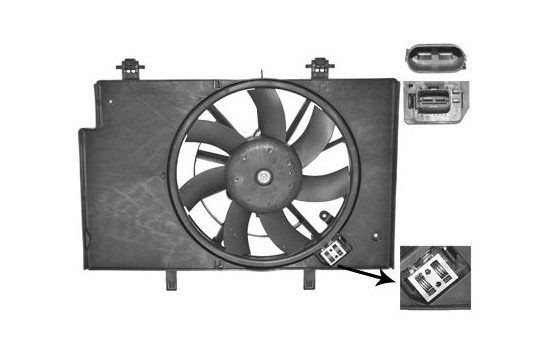 Ventilateur, refroidissement du moteur 1807749 International Radiators
