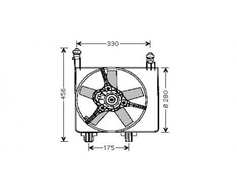 Ventilateur, refroidissement du moteur 1830747 International Radiators