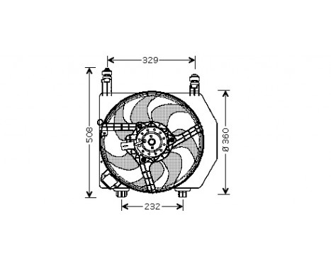 Ventilateur, refroidissement du moteur 1830748 International Radiators