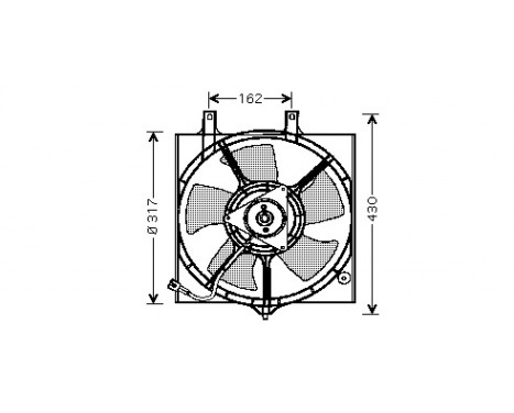 Ventilateur, refroidissement du moteur 3348746 International Radiators