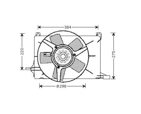 Ventilateur, refroidissement du moteur 3776746 International Radiators
