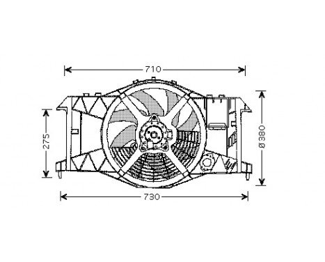 Ventilateur, refroidissement du moteur 4345748 International Radiators, Image 2