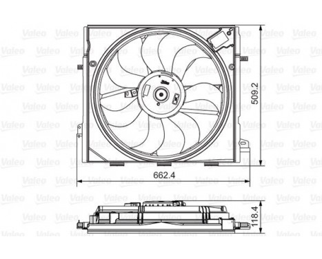Ventilateur, refroidissement du moteur 696873 Valeo, Image 2
