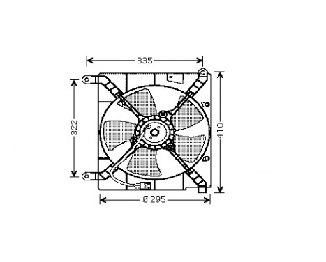 Ventilateur, refroidissement du moteur 8121746 International Radiators