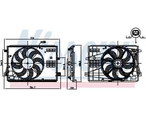 Ventilateur, refroidissement du moteur 850007 Nissens, Image 7