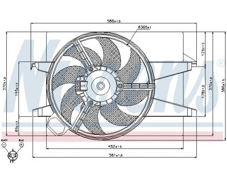Ventilateur, refroidissement du moteur 85029 Nissens, Image 7