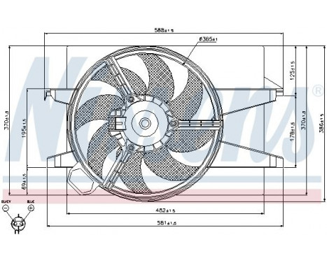 Ventilateur, refroidissement du moteur 85032 Nissens, Image 7