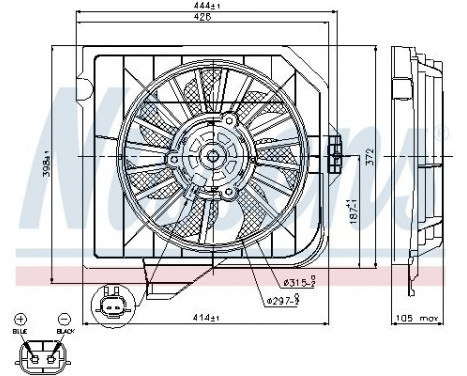 Ventilateur, refroidissement du moteur 85090 Nissens, Image 7