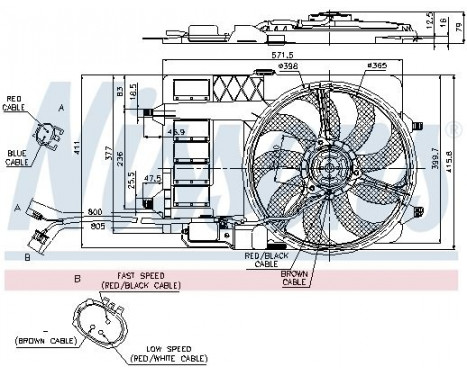 Ventilateur, refroidissement du moteur 85124 Nissens, Image 9