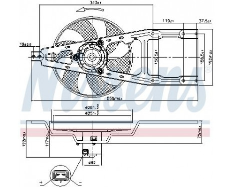 Ventilateur, refroidissement du moteur 85134 Nissens, Image 7