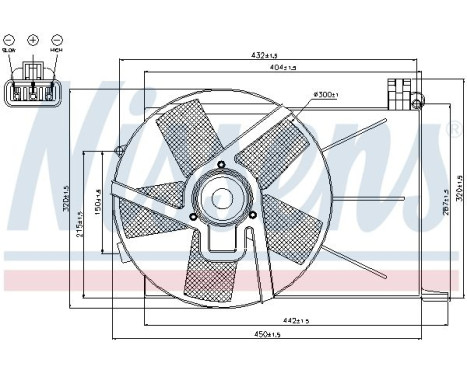 Ventilateur, refroidissement du moteur 85193 Nissens, Image 2