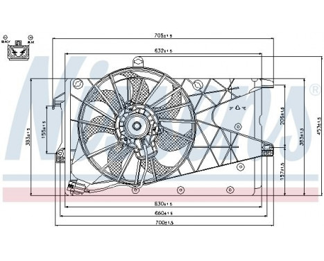 Ventilateur, refroidissement du moteur 85199 Nissens, Image 7