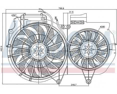 Ventilateur, refroidissement du moteur 85247 Nissens, Image 6
