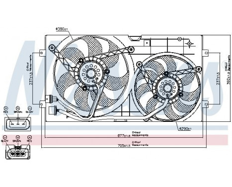 Ventilateur, refroidissement du moteur 85250 Nissens, Image 8