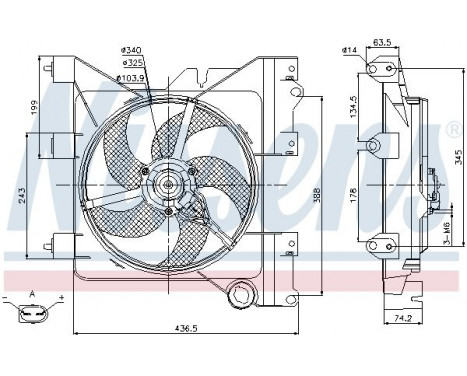Ventilateur, refroidissement du moteur 85316 Nissens, Image 7
